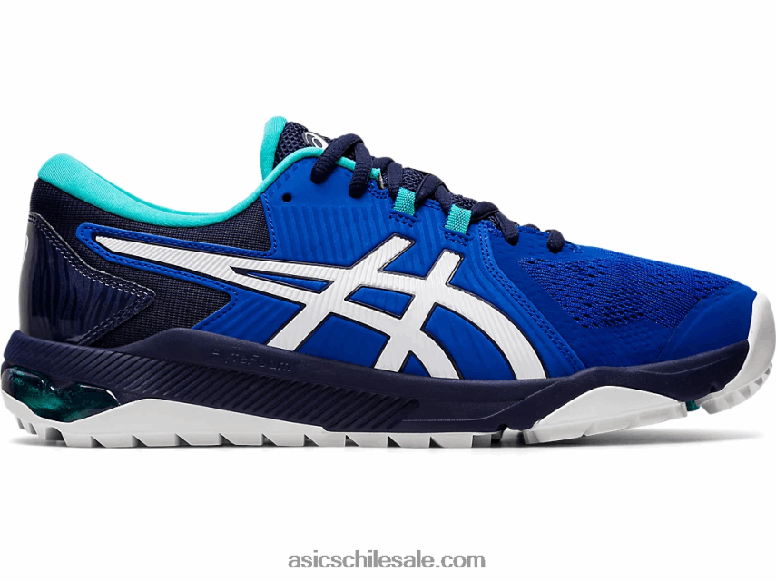 hombres Asics deslizamiento de curso de gel R8N4461990 azul blanco