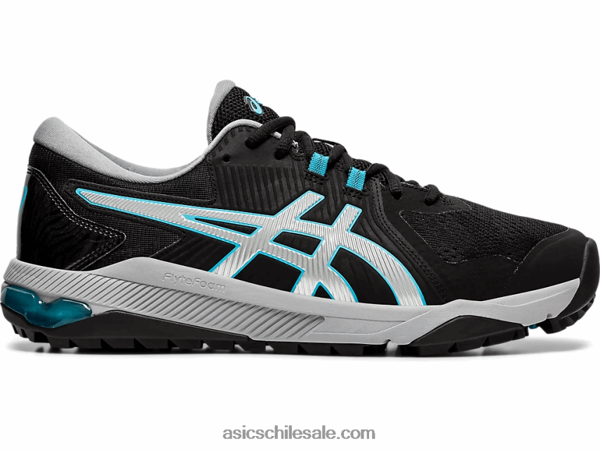 hombres Asics deslizamiento de curso de gel R8N4461992 negro/plata