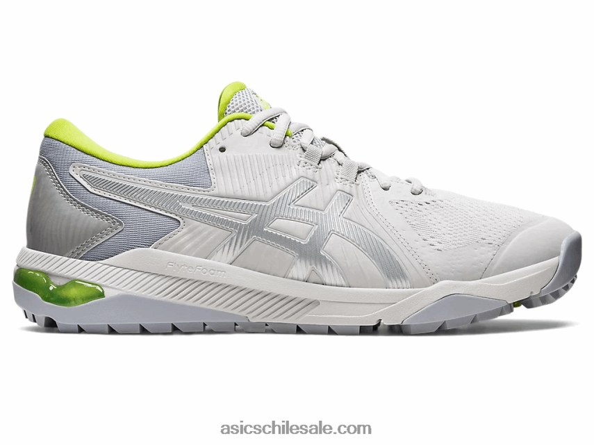 hombres Asics deslizamiento de curso de gel R8N446505 gris glaciar/lima neón