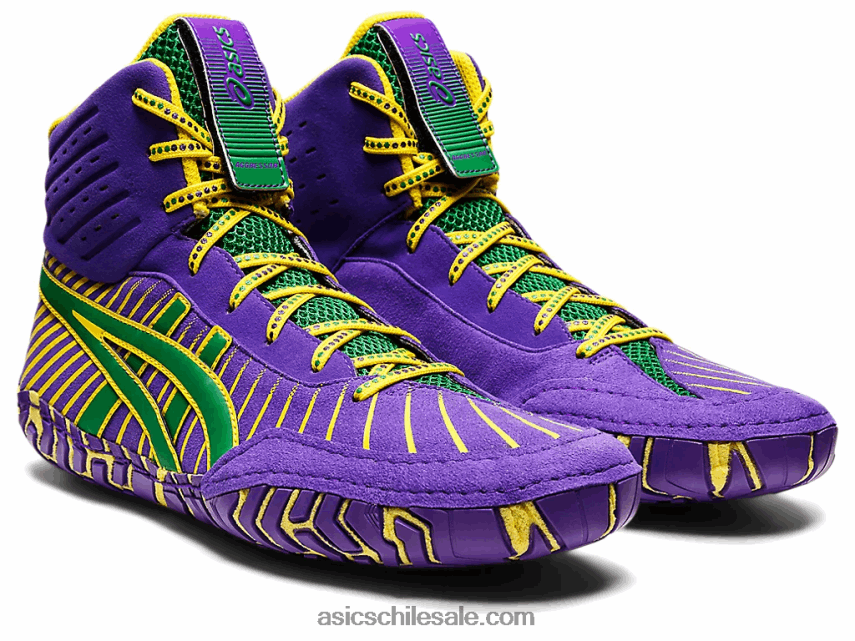 hombres Asics agresor 4 R8N4461454 azel real/verde