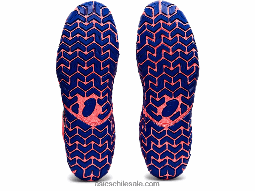 hombres Asics agresor 4 R8N4461833 coral resplandeciente/azul lapislázuli