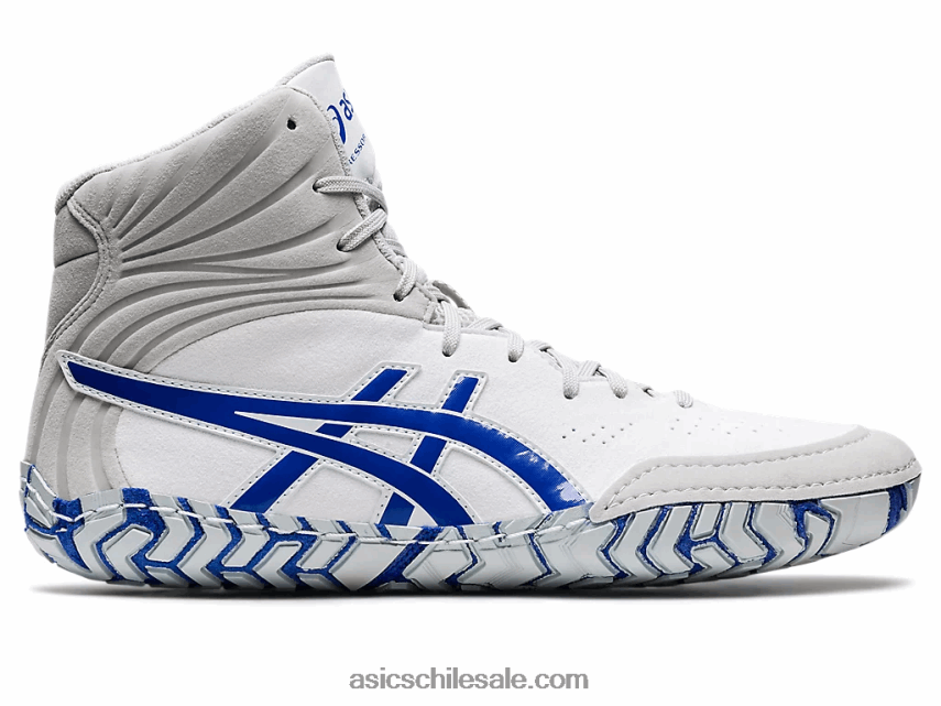 hombres Asics agresor 5 R8N4461096 blanco/azul lapislázuli