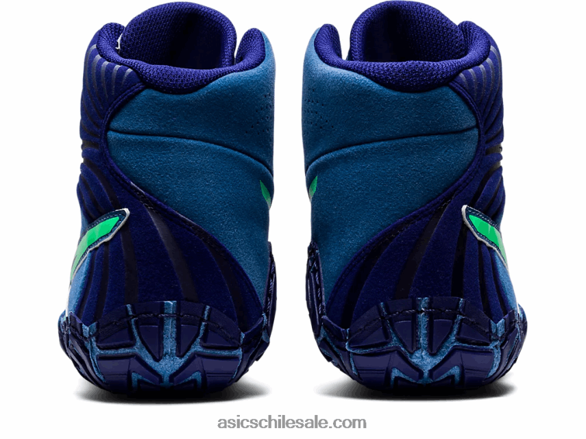 hombres Asics agresor 5 R8N4461126 azul/hoja nueva