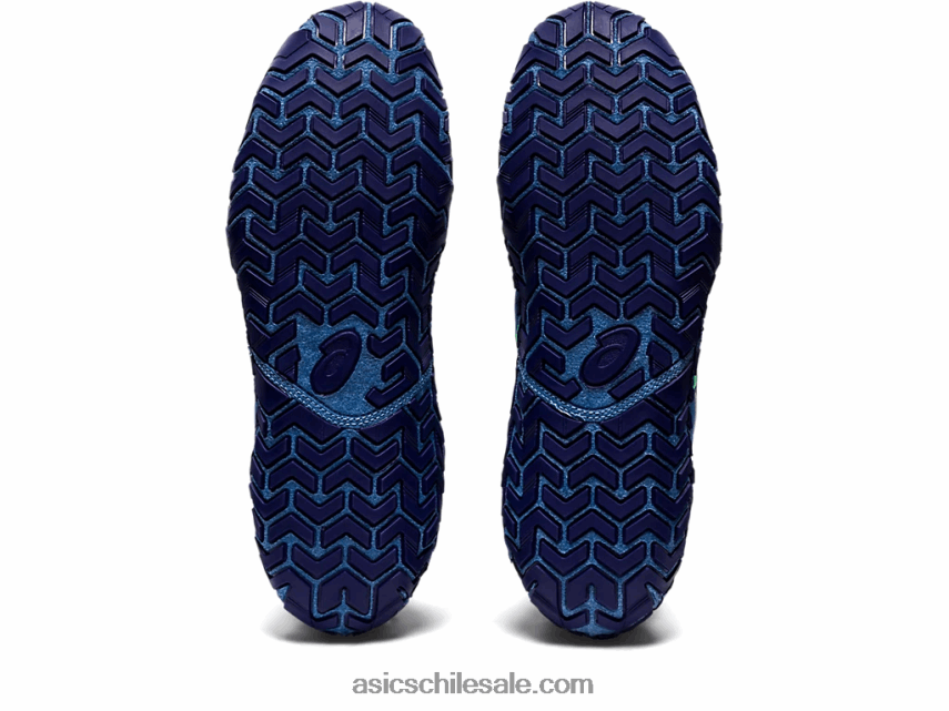 hombres Asics agresor 5 R8N4461126 azul/hoja nueva