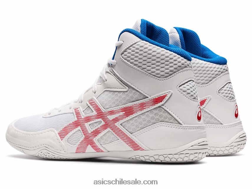 hombres Asics matcontrol 2 R8N4461827 blanco/rojo eléctrico
