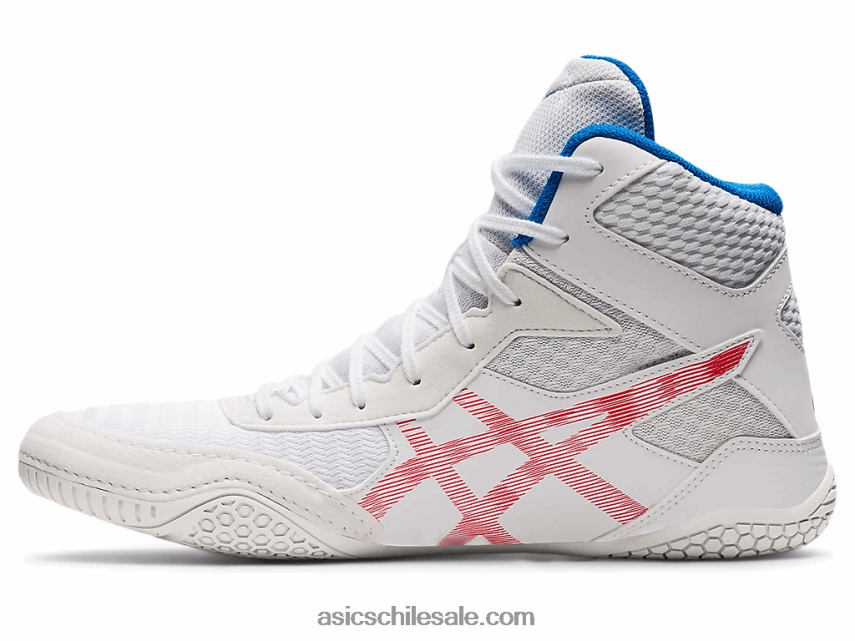 hombres Asics matcontrol 2 R8N4461827 blanco/rojo eléctrico