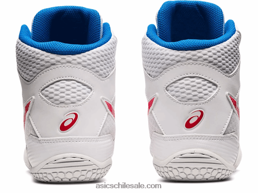 hombres Asics matcontrol 2 R8N4461827 blanco/rojo eléctrico