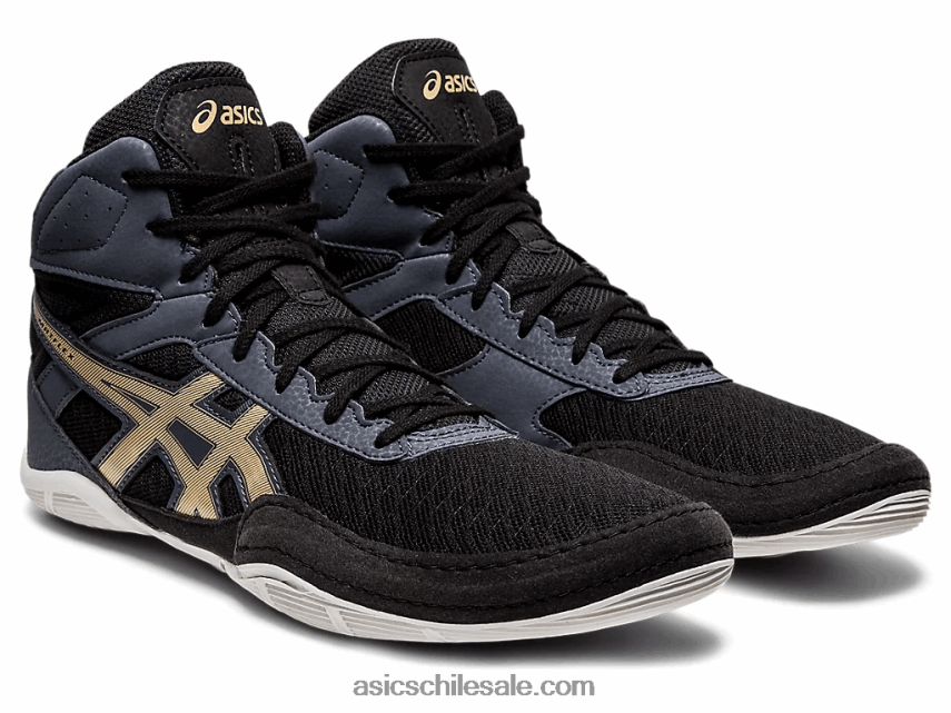 hombres Asics matflex 6 R8N4462062 negro/champán