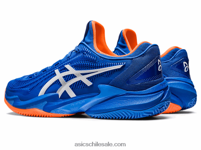 hombres Asics cancha ff 3 novak arcilla R8N446568 atún azul/blanco