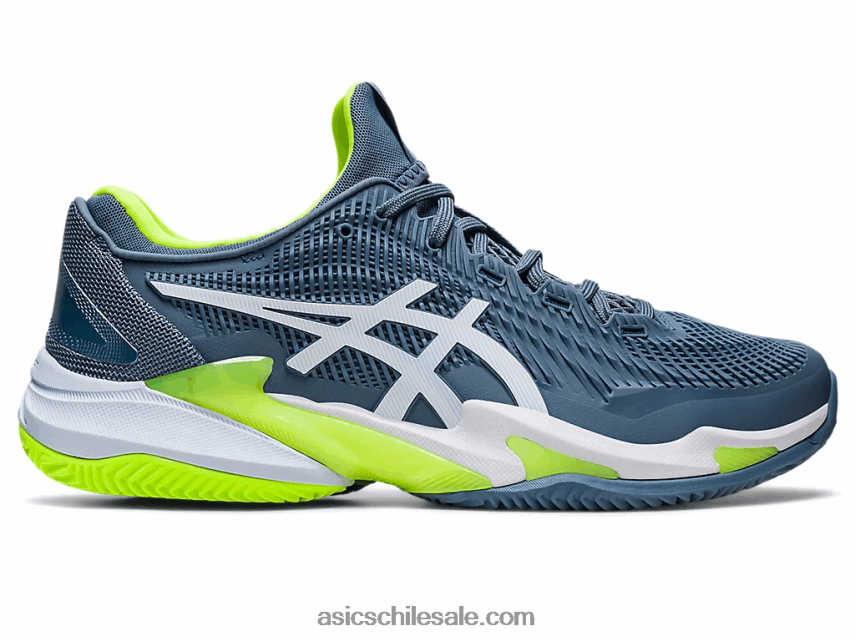 hombres Asics cancha ff 3 tierra batida R8N446352 acero azul/blanco