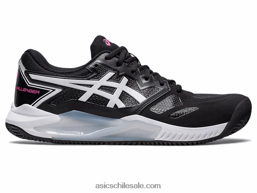 hombres Asics gel-challenger 13 arcilla R8N446553 negro/rosa intenso