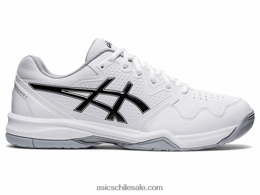 hombres Asics gel dedicado 7 R8N4461771 blanco negro