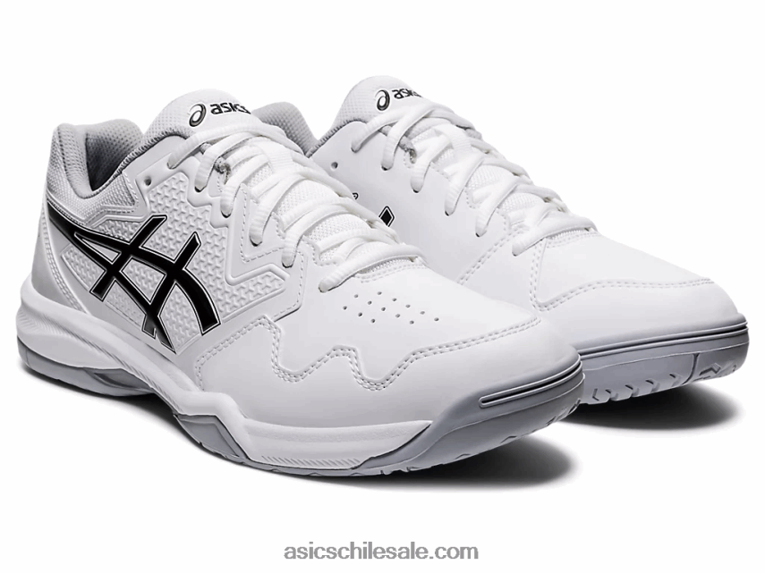 hombres Asics gel dedicado 7 R8N4461771 blanco negro