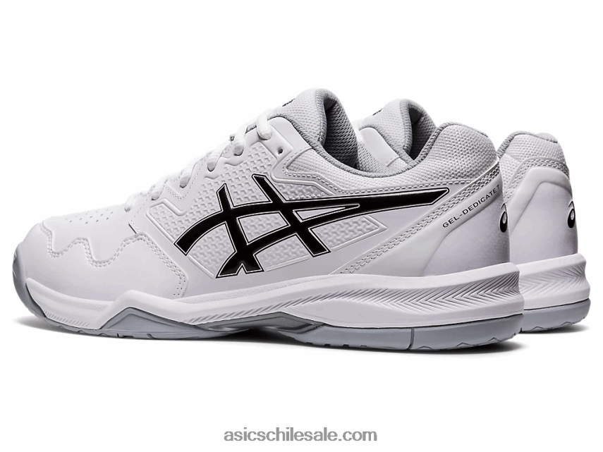 hombres Asics gel dedicado 7 R8N4461771 blanco negro