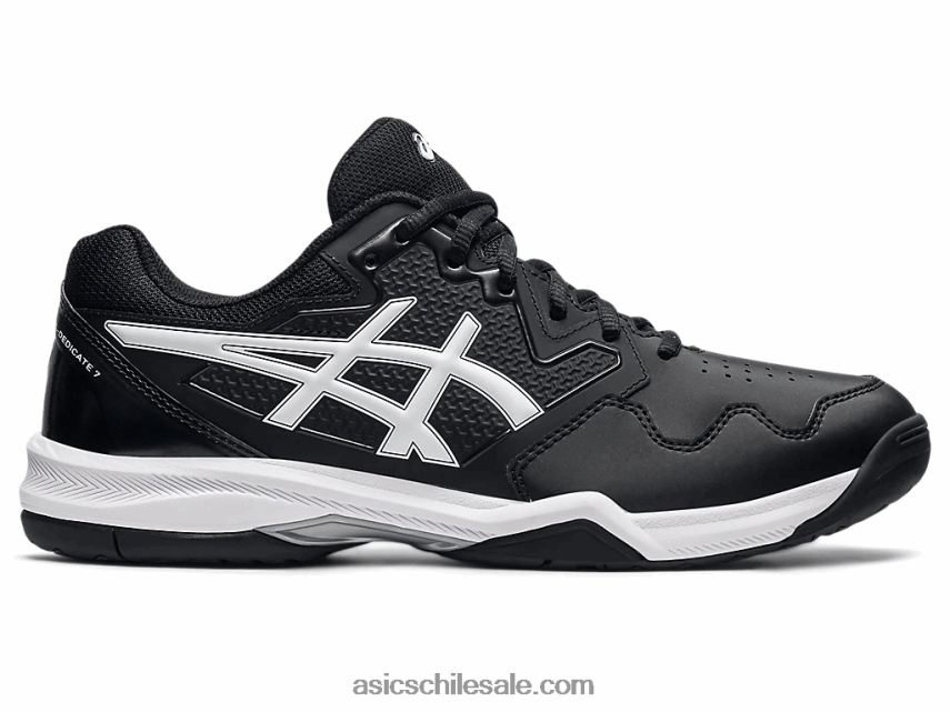 hombres Asics gel dedicado 7 R8N4461773 blanco negro