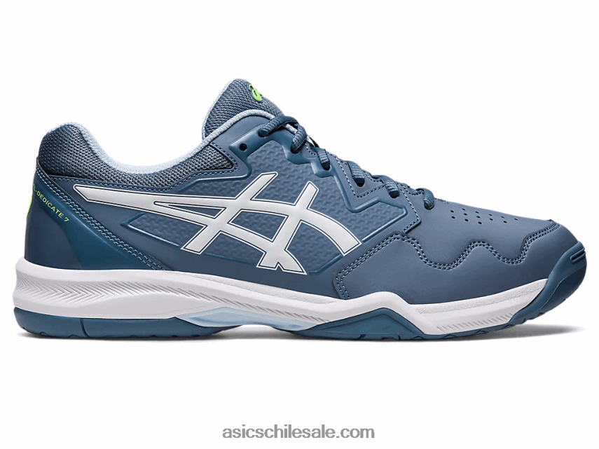 hombres Asics gel dedicado 7 R8N446412 acero azul/blanco