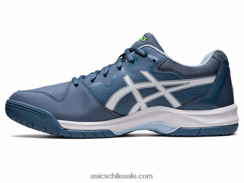 hombres Asics gel dedicado 7 R8N446412 acero azul/blanco