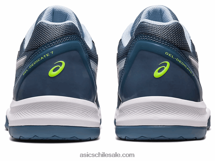 hombres Asics gel dedicado 7 R8N446412 acero azul/blanco