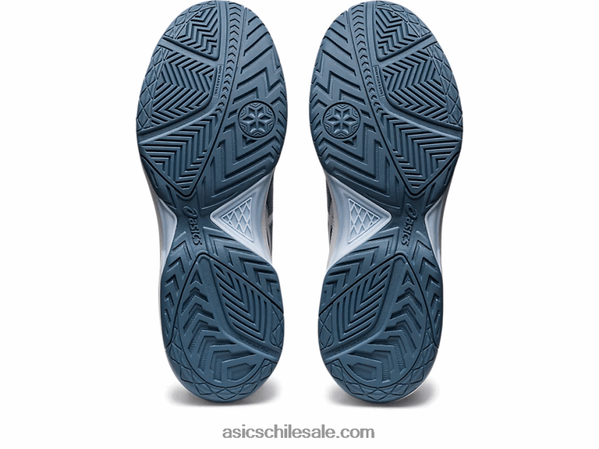 hombres Asics gel dedicado 7 R8N446412 acero azul/blanco