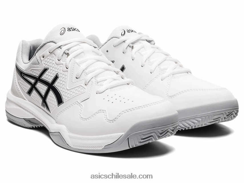 hombres Asics gel-dedicate 7 arcilla R8N4461583 blanco negro
