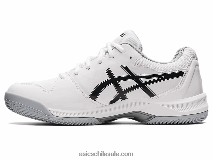 hombres Asics gel-dedicate 7 arcilla R8N4461583 blanco negro