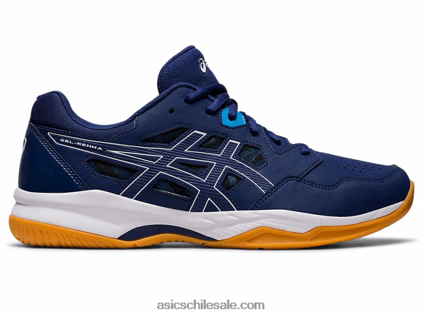 hombres Asics gel-renma R8N446378 azul índigo/blanco