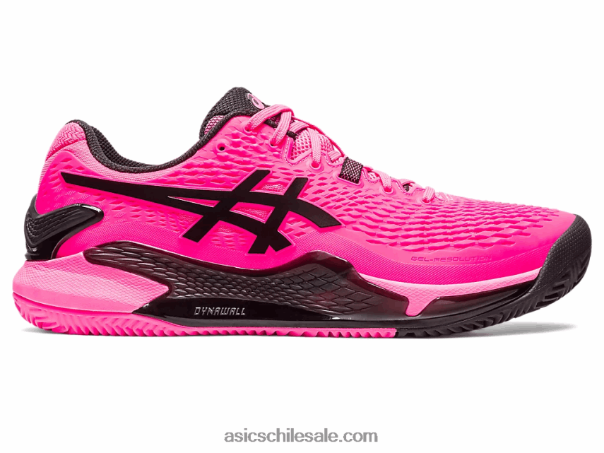 hombres Asics gel-resolución 9 arcilla R8N44649 rosa intenso/negro