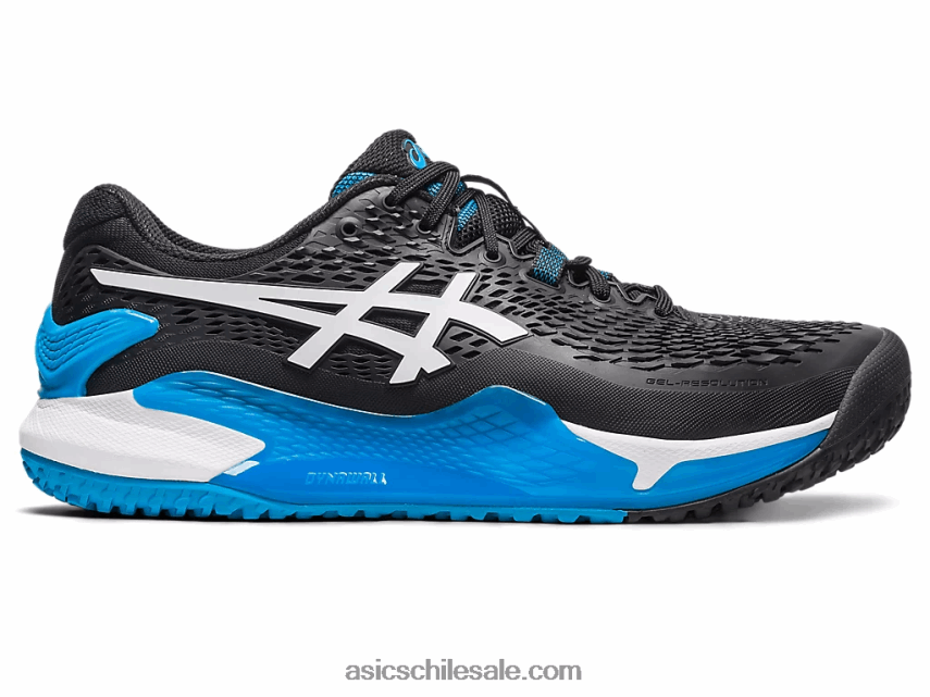 hombres Asics gel-resolución 9 oc de ancho R8N446567 blanco negro