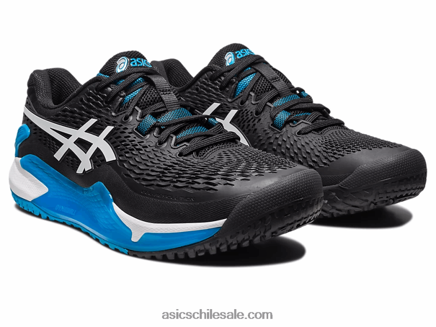 hombres Asics gel-resolución 9 oc de ancho R8N446567 blanco negro