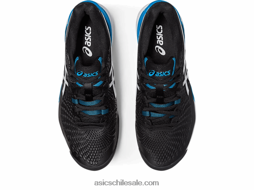 hombres Asics gel-resolución 9 oc de ancho R8N446567 blanco negro