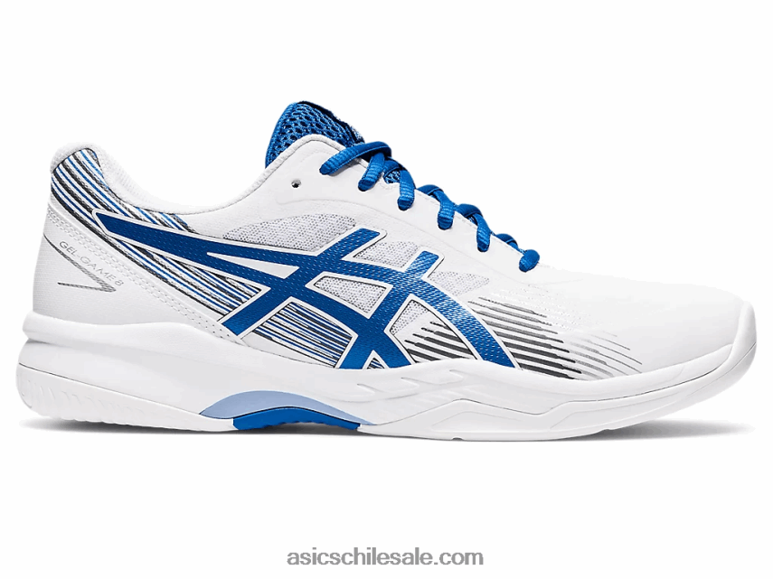 hombres Asics juego de gel 8 R8N4461289 Unidad blanca/lago