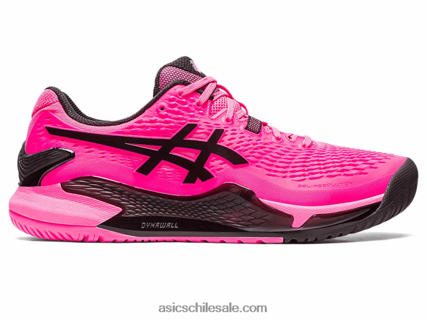 hombres Asics resolución de gel 9 R8N44645 rosa intenso/negro