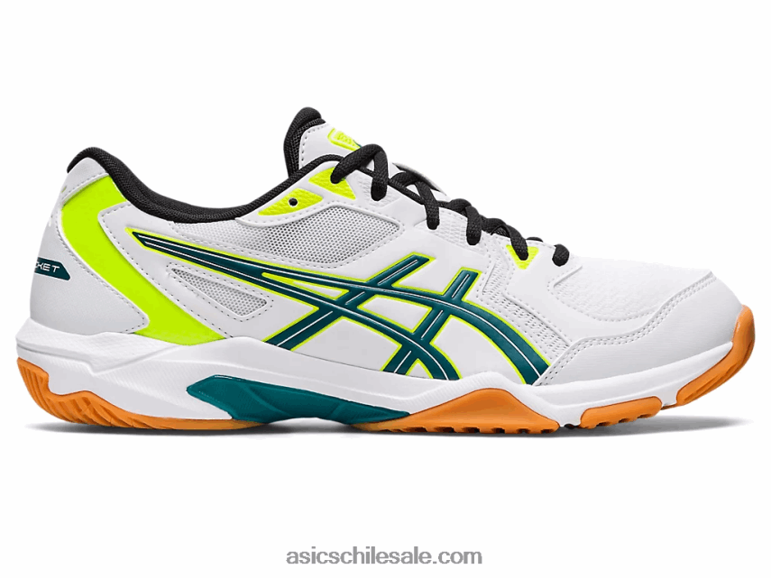 hombres Asics gel-cohete 10 R8N4461131 blanco/pino aterciopelado
