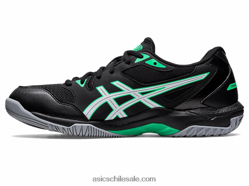 hombres Asics gel-cohete 10 R8N4461150 negro/hoja nueva