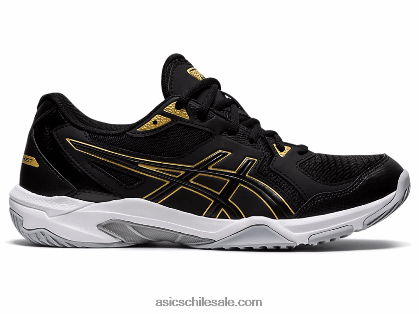 hombres Asics gel-cohete 10 R8N4461888 negro/oro puro