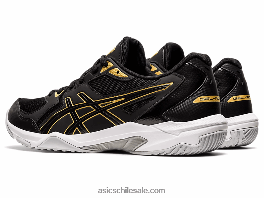 hombres Asics gel-cohete 10 R8N4461888 negro/oro puro