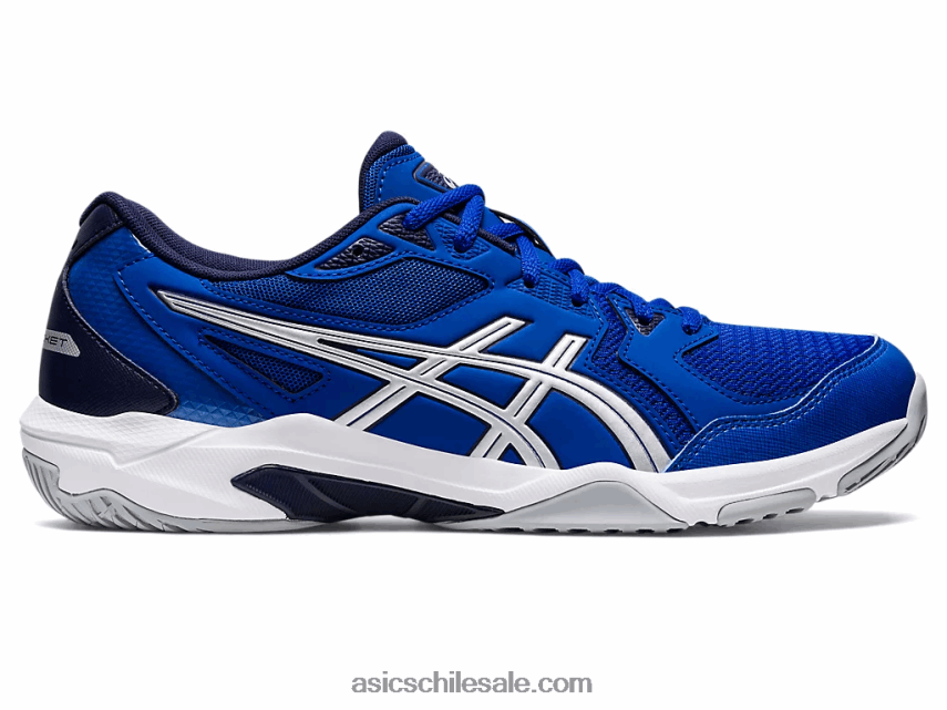 hombres Asics gel-cohete 10 R8N446897 azul/plata pura