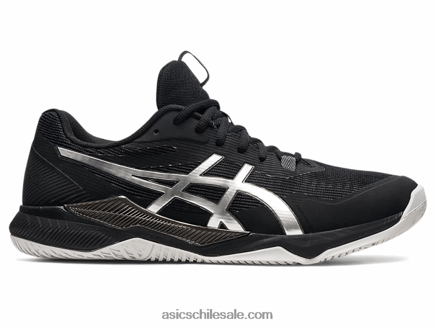 hombres Asics táctica de gel R8N4461593 negro/plata pura