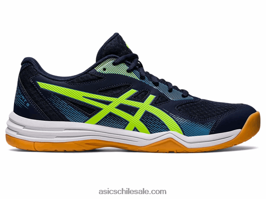 hombres Asics upcourt 5 R8N446466 medianoche/verde peligro