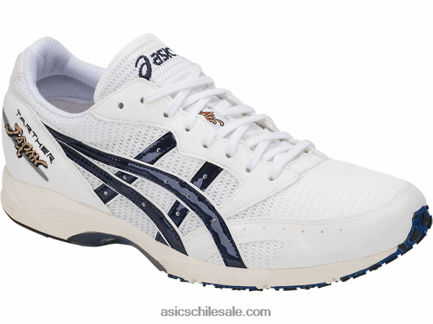 hombres Asics Tarter japón R8N4461860 estampado blanco/azul