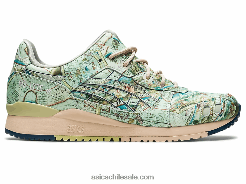 hombres Asics atmos x gel-lyte iii og R8N446570 verde hielo/azul medianoche