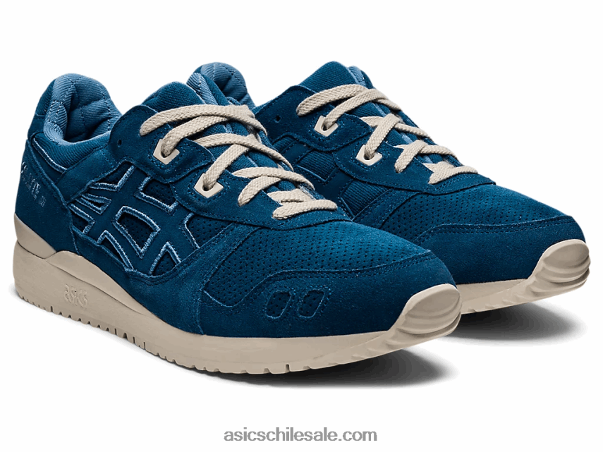 hombres Asics gel-lyte iii og R8N4461294 índigo claro/gris humo