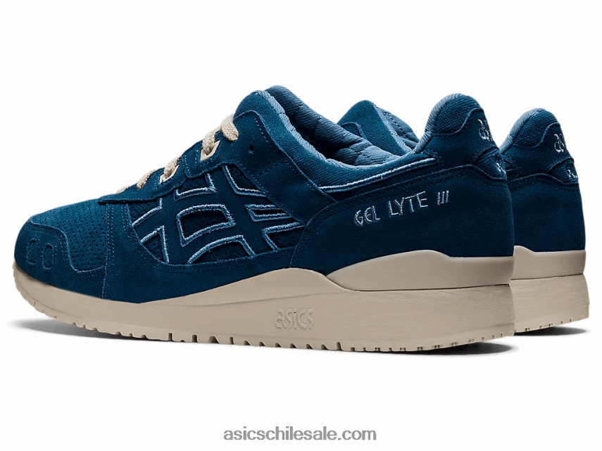 hombres Asics gel-lyte iii og R8N4461294 índigo claro/gris humo