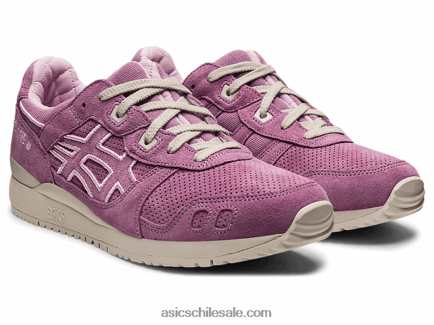 hombres Asics gel-lyte iii og R8N4461296 cuarzo rosa/gris humo