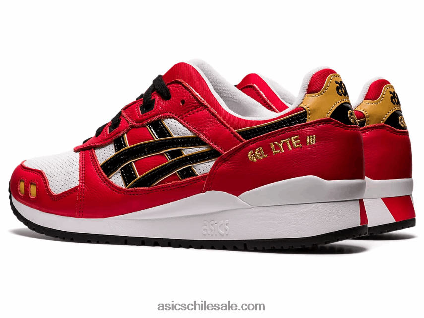 hombres Asics gel-lyte iii og R8N4461656 rojo clásico/negro