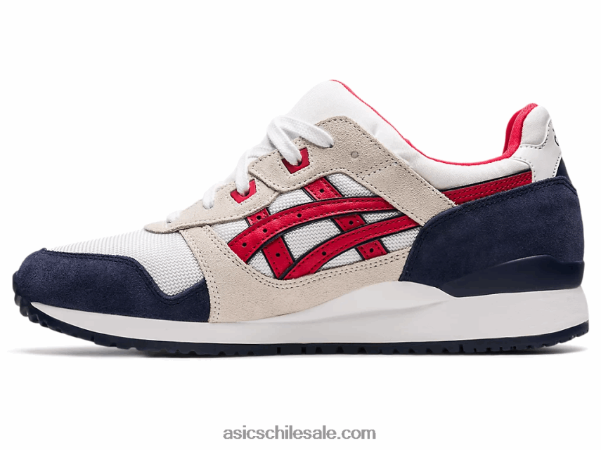 hombres Asics gel-lyte iii og R8N4461903 blanco/rojo clásico