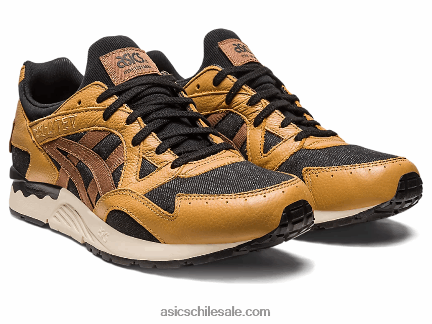 hombres Asics gel-lyte v patchwork moderno R8N446235 caravana/negro