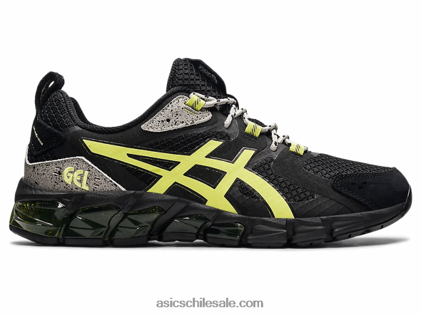 hombres Asics gel-quantum 180 R8N4461544 negro/amarillo brillante