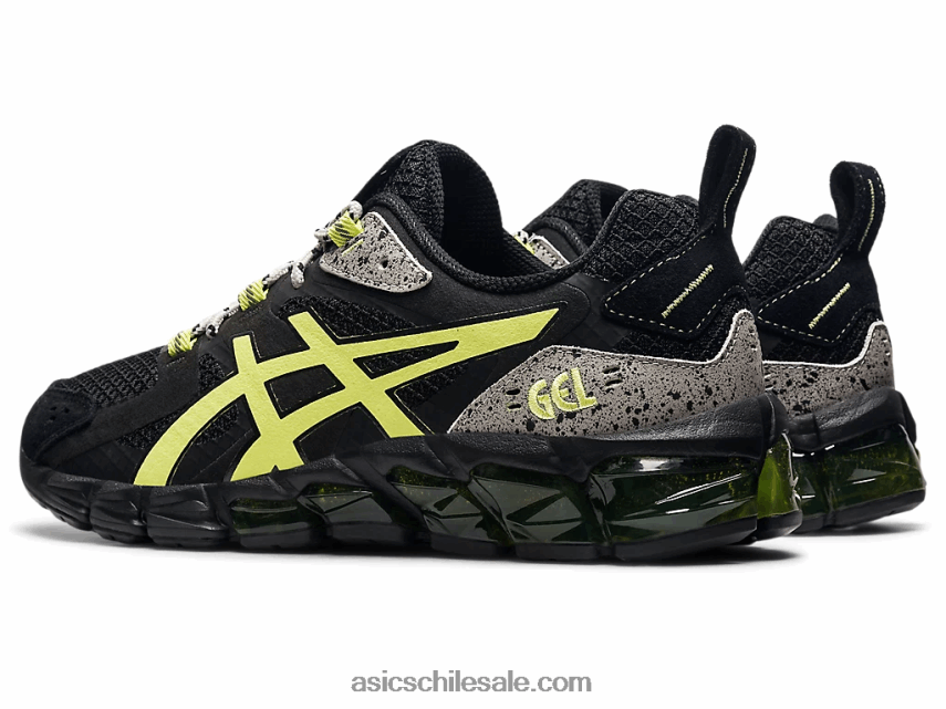 hombres Asics gel-quantum 180 R8N4461544 negro/amarillo brillante