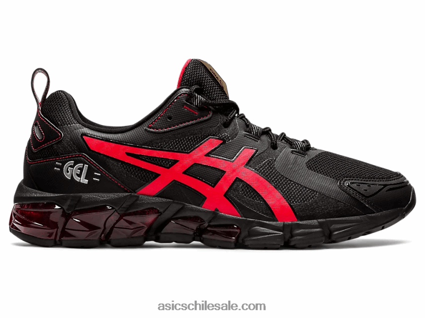 hombres Asics gel-quantum 180 R8N4461875 negro/rojo eléctrico
